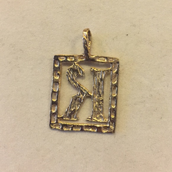 Genuine 14K Yellow Gold Pendant Unisex - Picture 5 of 13
